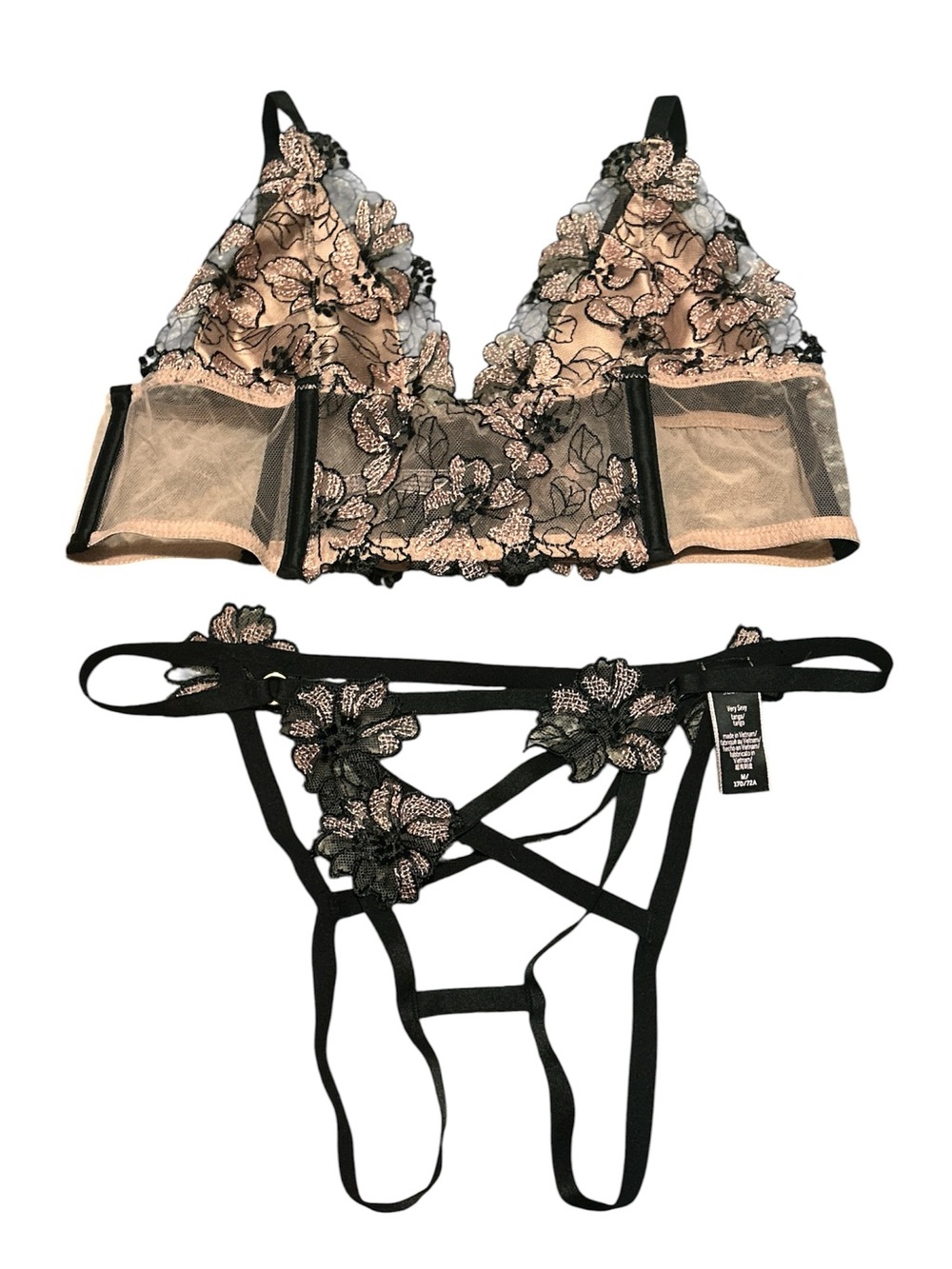 VS Pink Floral sexy set